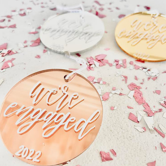 We're Engaged - Metallic Ornament